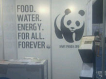 WWF在ICC内国际组织厅的展台